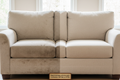 Before and after upholstery cleaning service