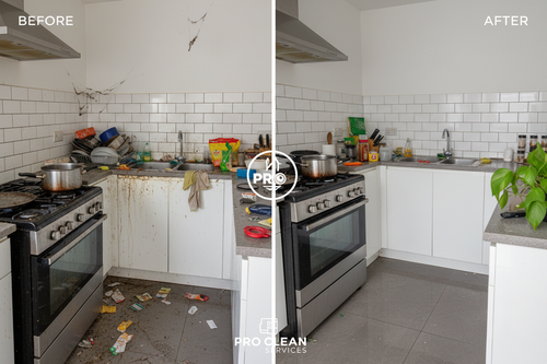 Before and after deep cleaning service
