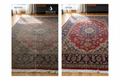 Before and after area rug cleaning service